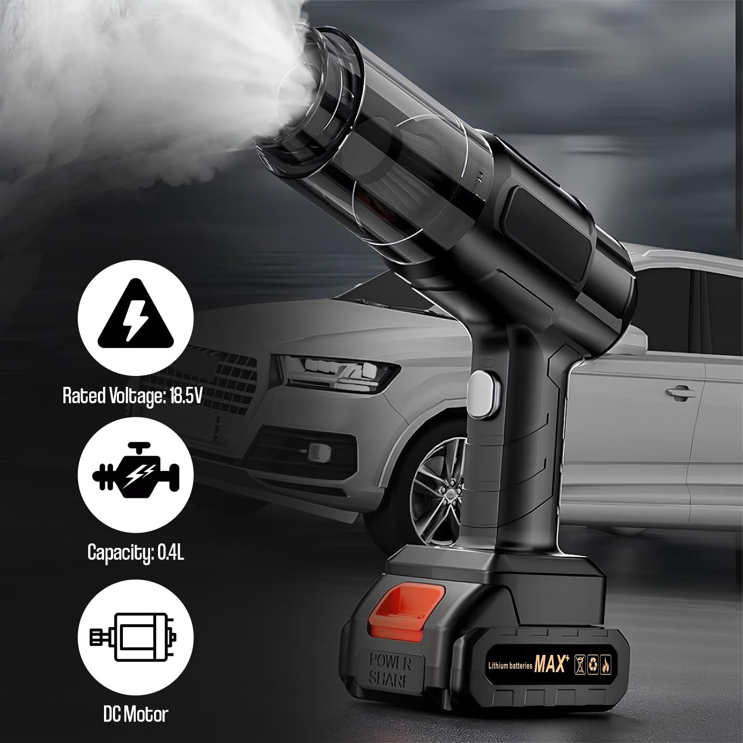 SwiftClean: 3-in-1 Wireless Car Vacuum Cleaner